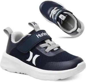 Hurley Kids Matson Athletic Sneakers with Adjustable Strap for Boys and Girls, Lightweight and Breathable Sports Sneakers, Kid's Running or Walking Shoes, Toddlers, Little Kids, and Big Kids
