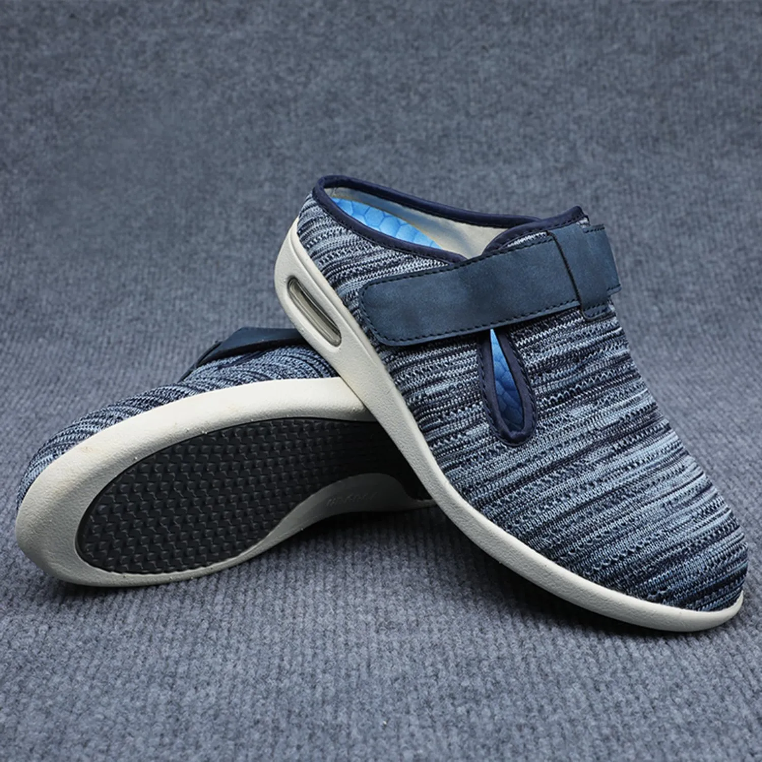 JITUUE Women's Loafers Diabetic Air-Cushion Slip-On Walking Shoes Orthopedic Breathable Casual Comfort Outdoor Shoes Memory Foam Slipper