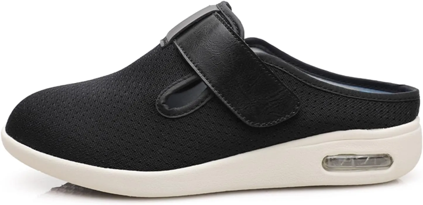 JITUUE Women's Loafers Diabetic Air-Cushion Slip-On Walking Shoes Orthopedic Breathable Casual Comfort Outdoor Shoes Memory Foam Slipper
