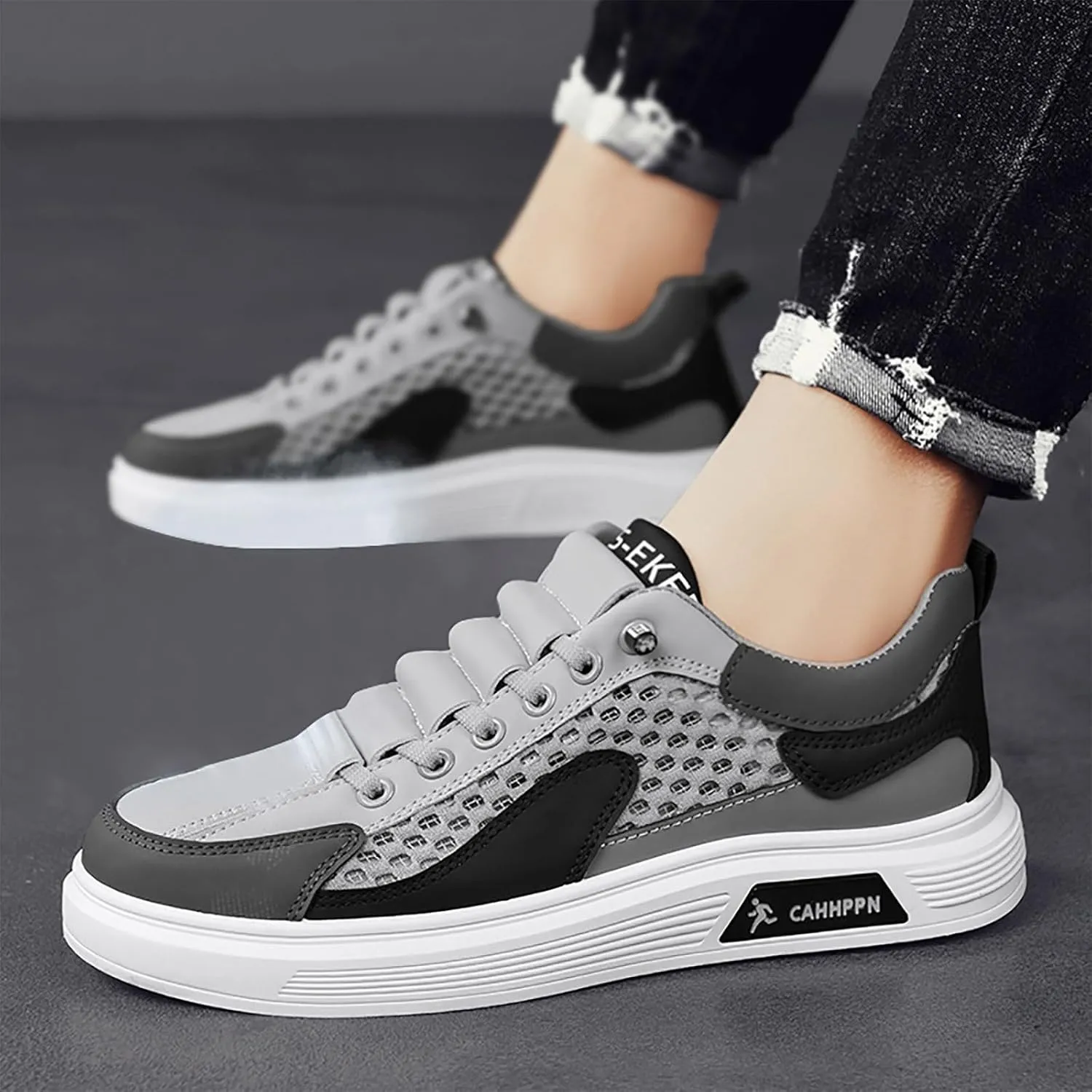 Jogging Walking Sneakers for Men Lightweight Sport Gym Jogging Walking Sneaker Men's Arch Support Insole Shoes