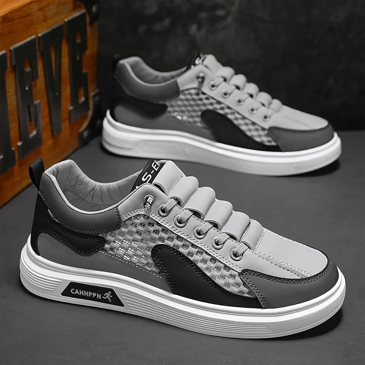 Jogging Walking Sneakers for Men Lightweight Sport Gym Jogging Walking Sneaker Men's Arch Support Insole Shoes