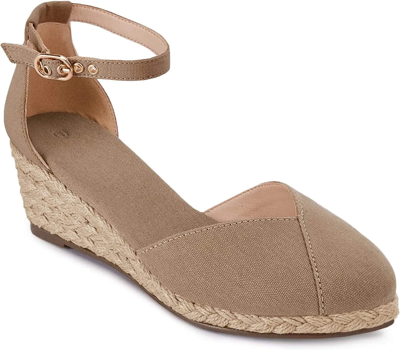 Juliet Holy Womens Espadrilles Sandals Closed Toe Platform Ankle Strap Casual Summer Wedges