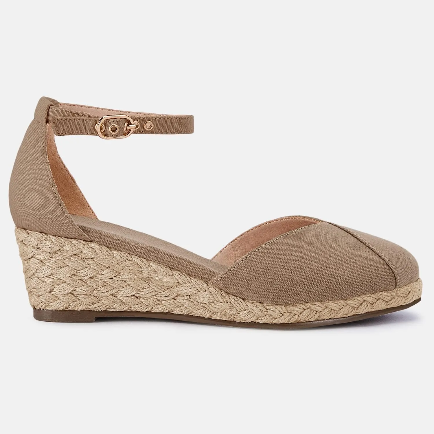 Juliet Holy Womens Espadrilles Sandals Closed Toe Platform Ankle Strap Casual Summer Wedges