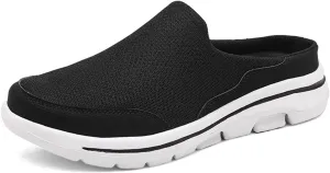 Kubbon Slip On Mules & Clogs for Womens Mens Breathable Mesh Walking Mules Sneakers Backless Hiking Shoes for Traveling Closed Toe Slippers