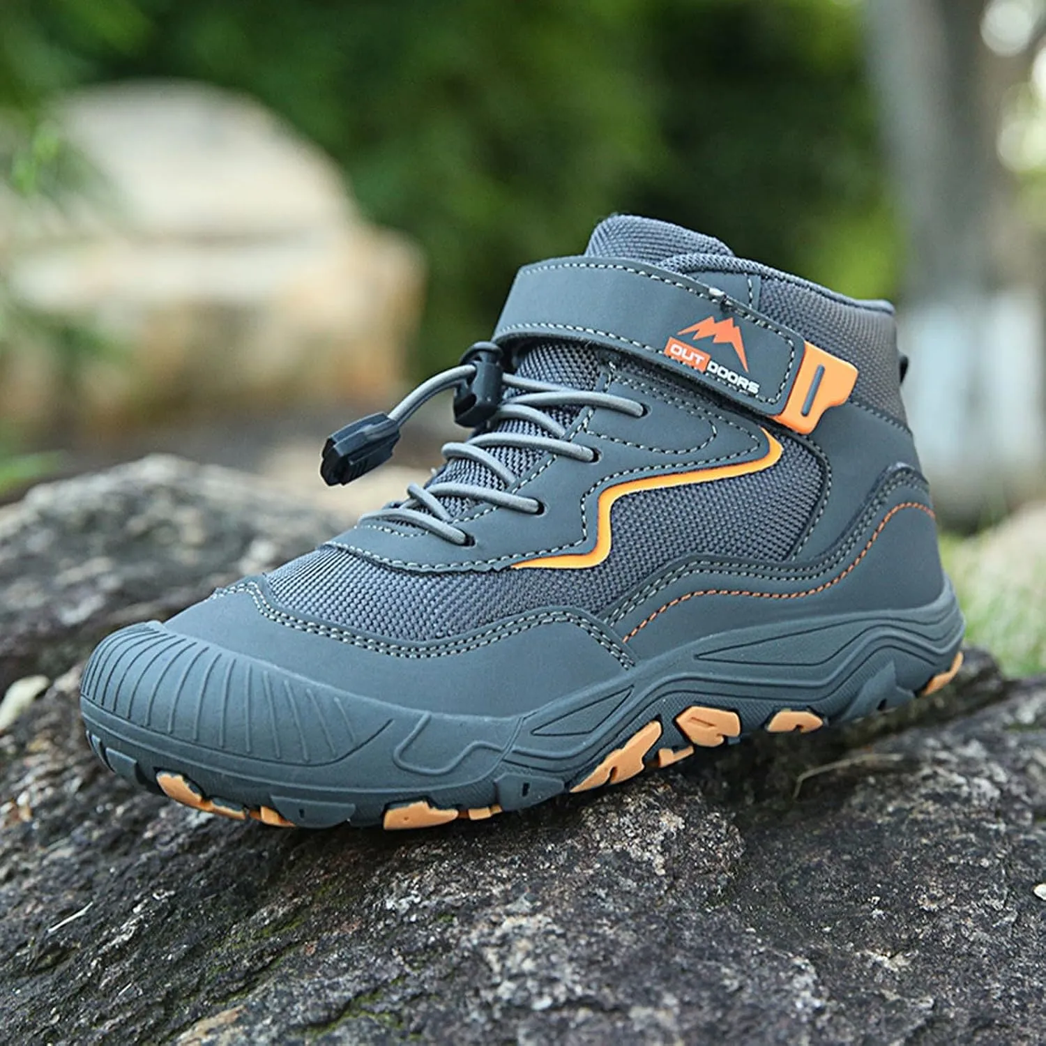 Lace-Up Open Toe Shoes For Childrens Kids Snow Boots Outdoor Sport Booties Fashion Breathable Rubber Boys Girls Sneaker