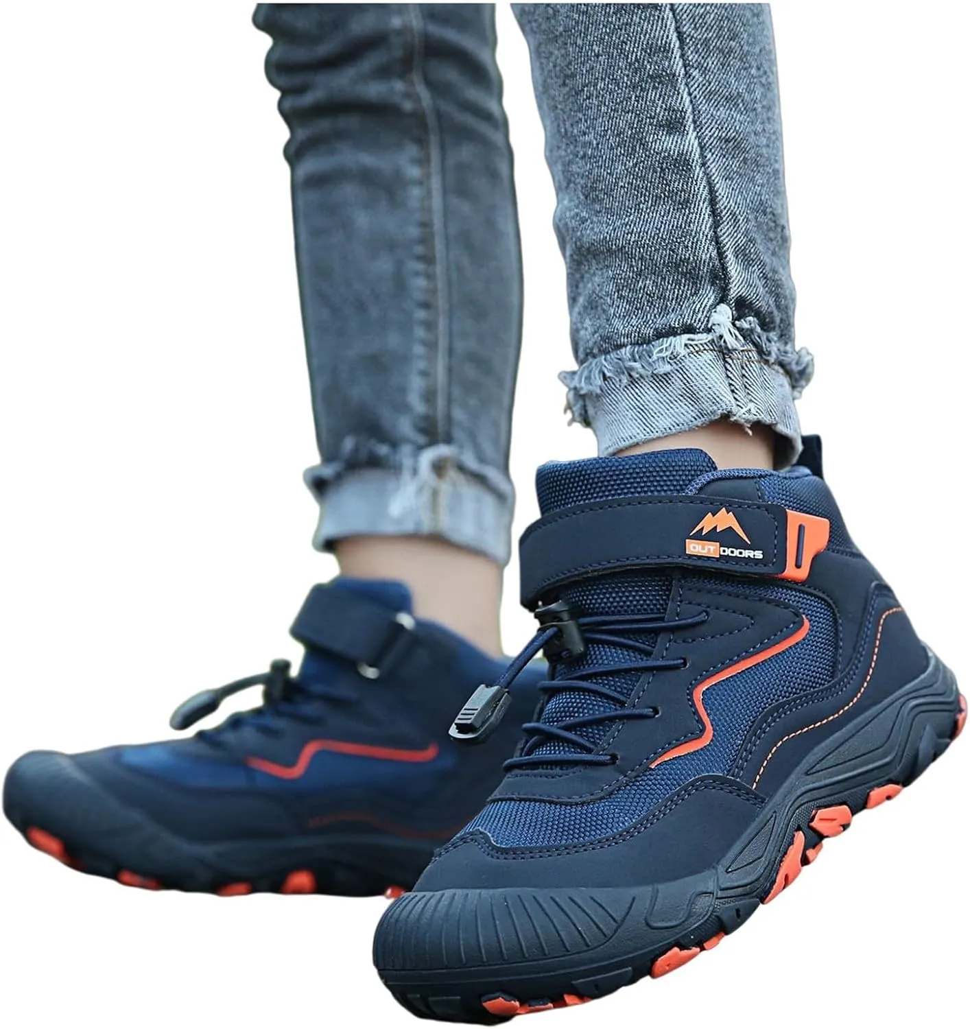 Lace-Up Open Toe Shoes For Childrens Kids Snow Boots Outdoor Sport Booties Fashion Breathable Rubber Boys Girls Sneaker