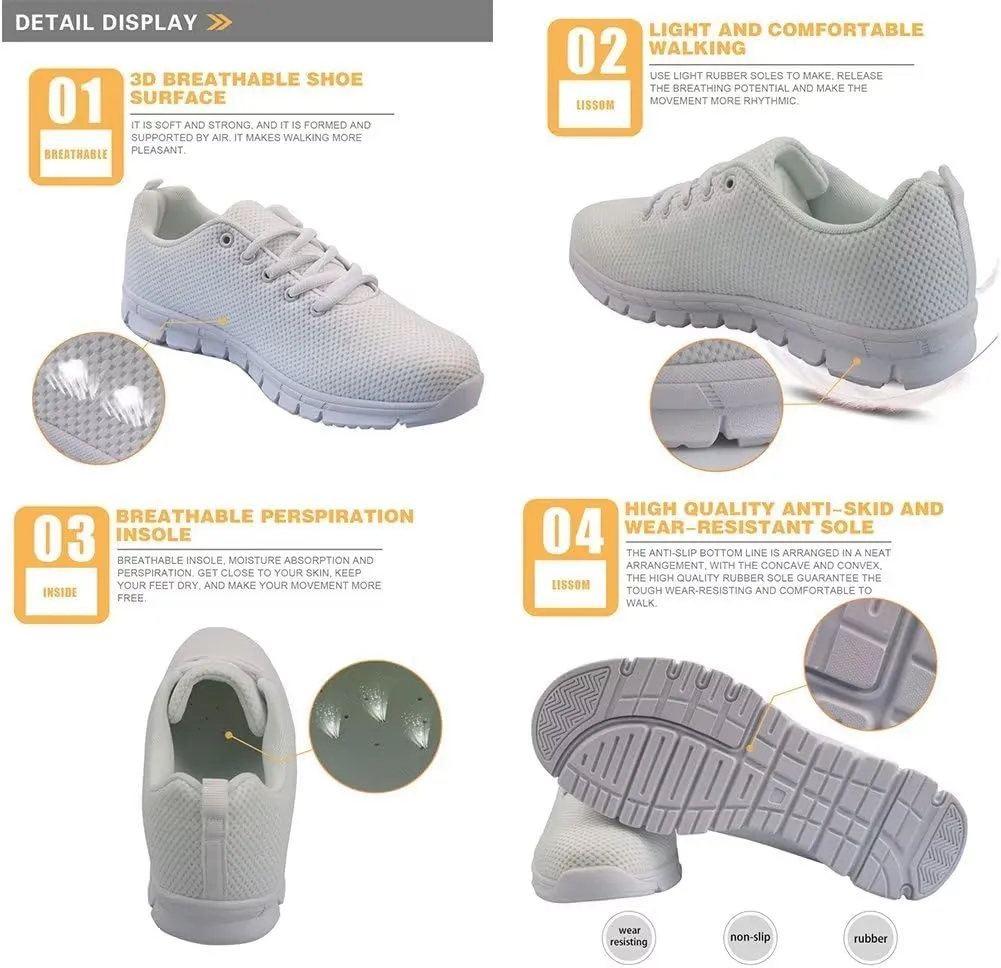 Lace Up Shoes for Adult Unisex Walkings Breathable Durable