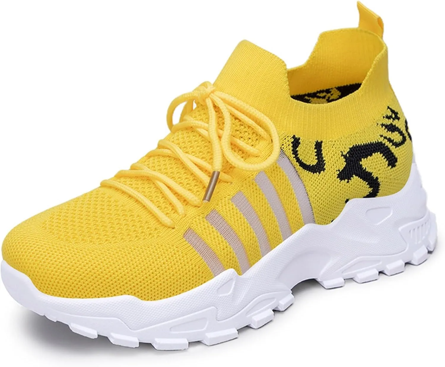 Ladies Mesh Orthopedic Sneakers Breathable Lace-up Walking Running Shoes Comfortable Tennis Shoes Non Slip Lightweight Cute Womens Thick Sole Sneaker