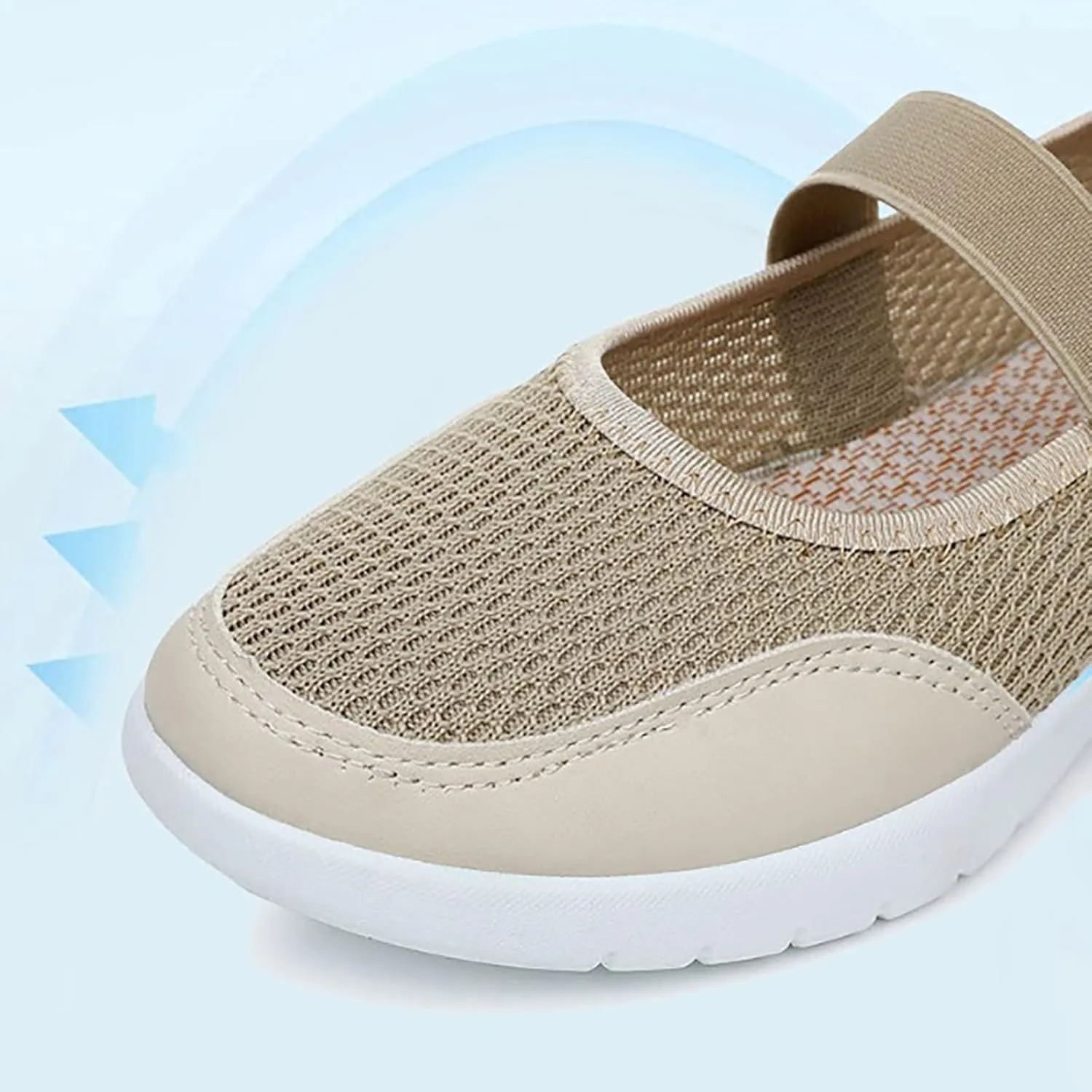 Ladies Woven Shoes Slip-on Flat Heel Fashion Sneakers Loafers Solid Color Lightweight Round Toe Sneakers Thick Sole Casual Outdoor Walking Shoe for Women