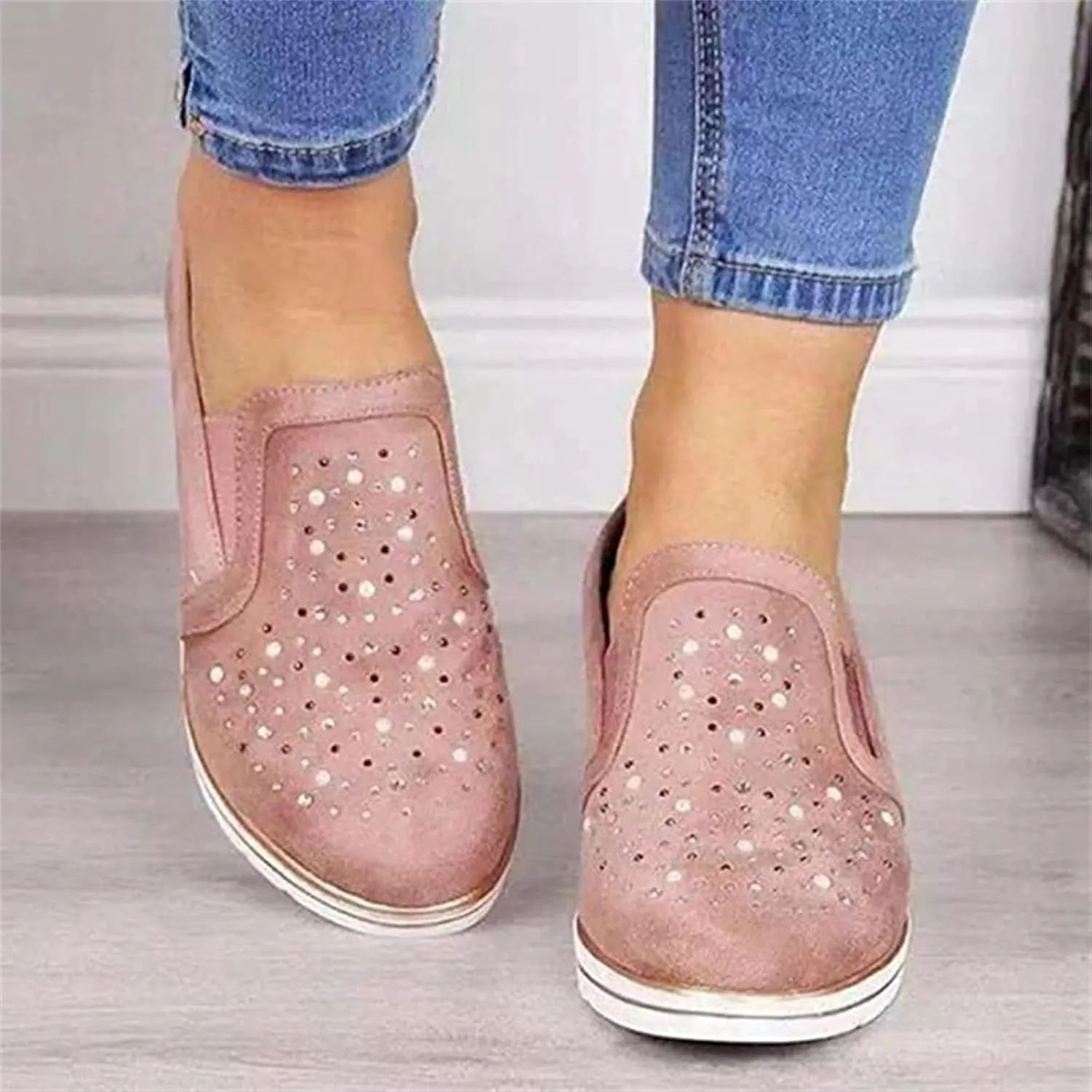 Ladmiple Shoes For Women Sneakers Trendy Low Top Lace Up Casual Fashion Lightweight Comfortable Walking Flats Loafers