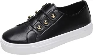 Ladmiple Sneakers For Women Slip On Fashion Comfortable Walking Shoes Dressy Casual Summer Non Slip Flats Loafers
