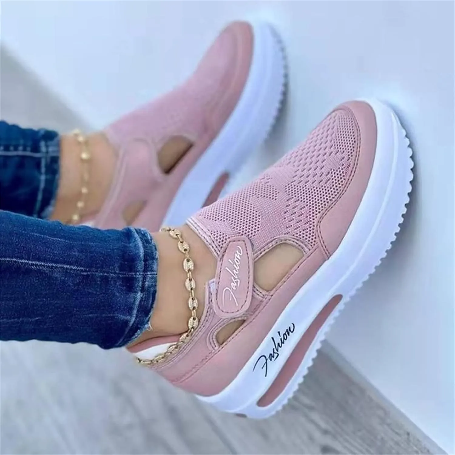 Ladmiple Sneakers For Women Slip On Wide Width Lace ups Casual Canvas Walking Shoes Dressy Summer Fashion Flats Loafers