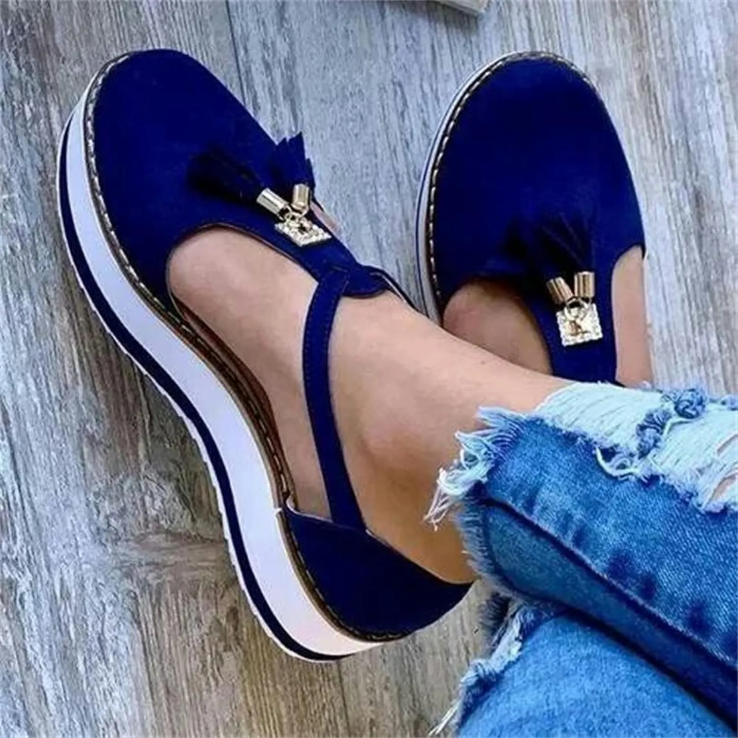Ladmiple Sneakers For Women Walking Shoes Slip On Fashion Dressy Casual Summer Cute Comfortable Non Slip Flats Loafers