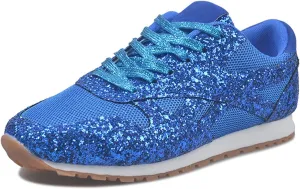Ladmiple Sneakers For Women Walking Shoes Wide Width Rhinestone Sneakers Slip On Dressy Summer Glitter Sparkly Loafers