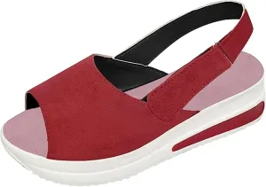 Ladmiple Sneakers For Women White Platform Womens Walking Shoes Daily Pull-on Lightweight Comfy Breathable Running Tennis Shoes Slip On Fashion Platform Sneakers