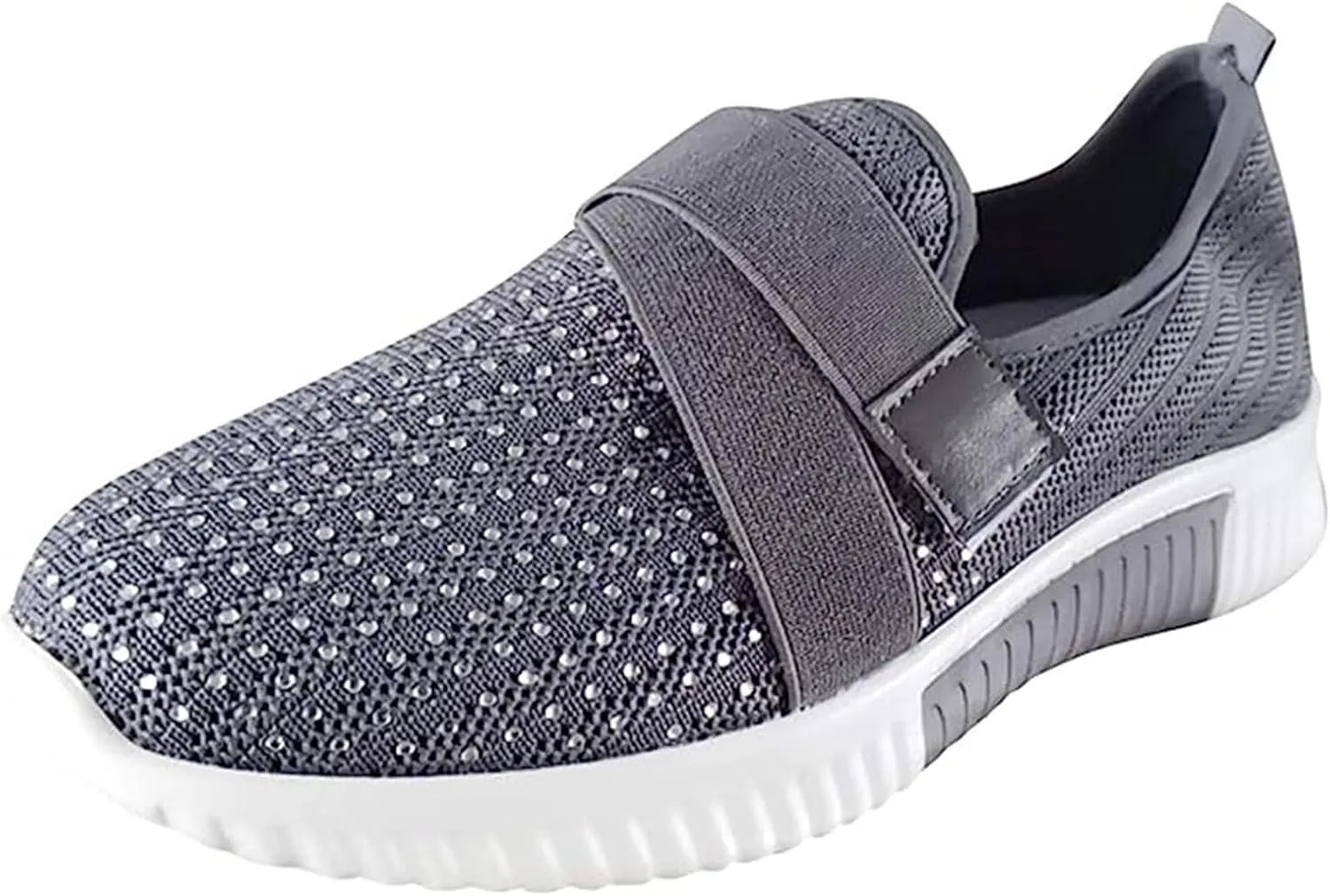Lausiuoe Shoes For Women Sneakers Wide Width Athletic Walking Shoes Casual Mesh Slip On Comfortable Work Sock Sneakers