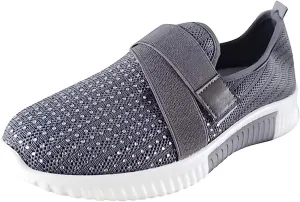 Lausiuoe Shoes For Women Sneakers Wide Width Athletic Walking Shoes Casual Mesh Slip On Comfortable Work Sock Sneakers