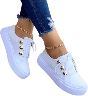 Lausiuoe Sneakers For Women Slip On Memory Foam Fashion Canvas Loafers Casual Lightweight Comfort Flat Walking Shoes