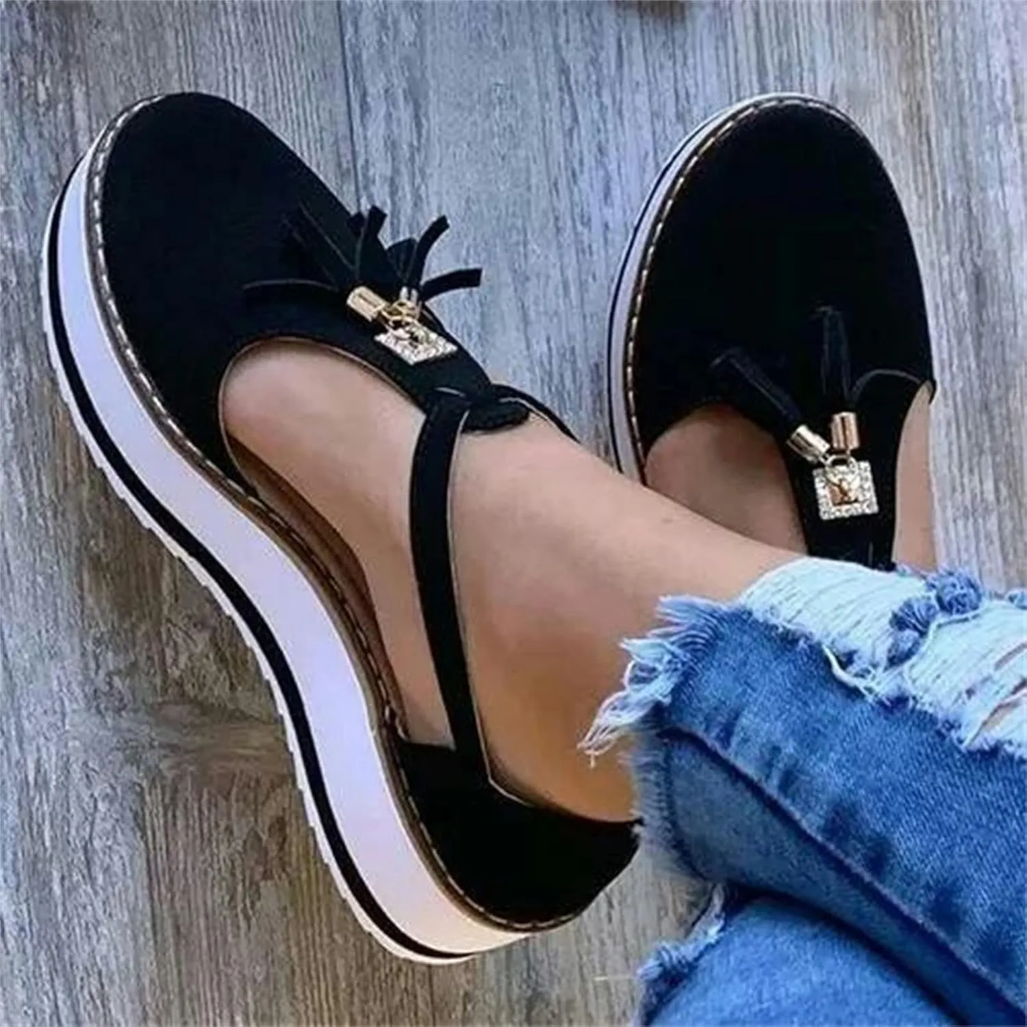 Lausiuoe Wedge Sandals For Women Wide Width Dressy Platform Flatform Sandals Casual Summer Strappy Beach Walking Shoes