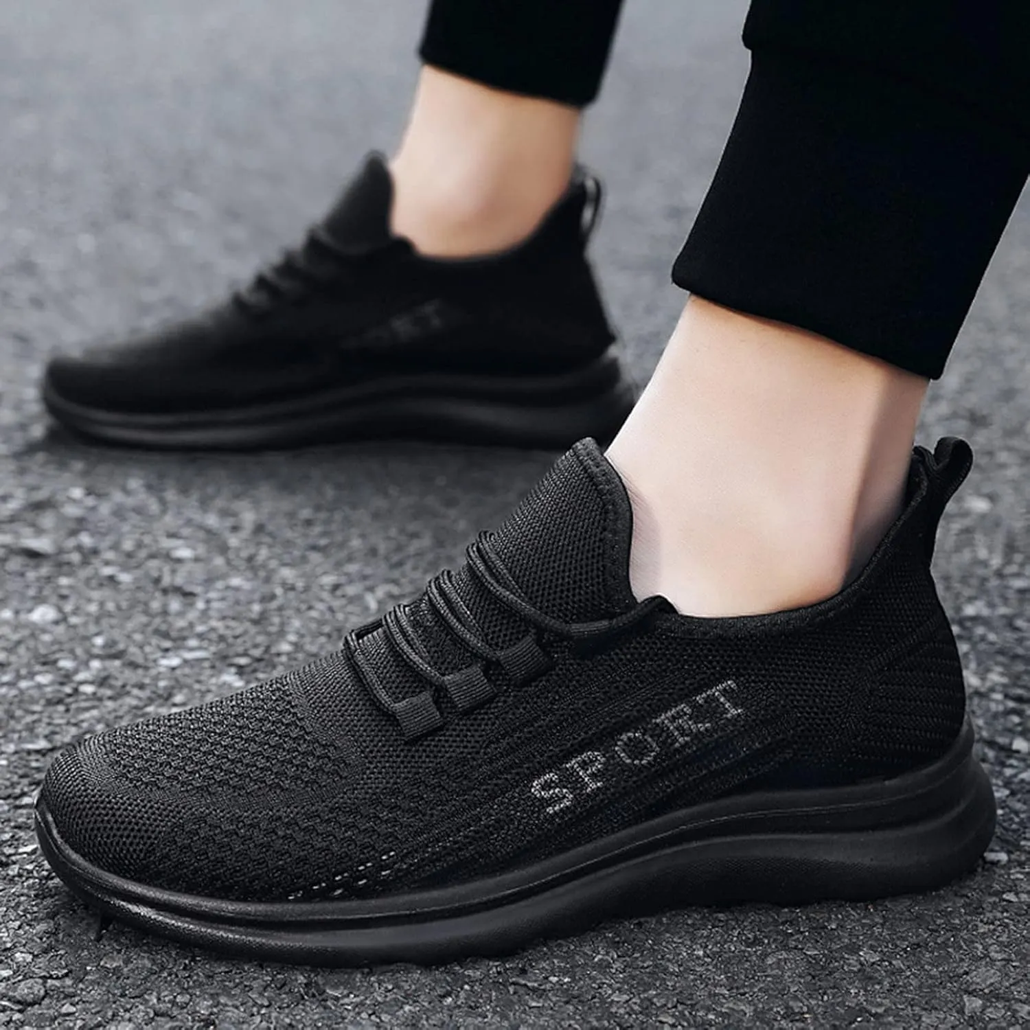 Lightweight Arch Support Sneakers for Men Business Mesh Breathable Walking Shoe Men's Arch Support Insole Shoes