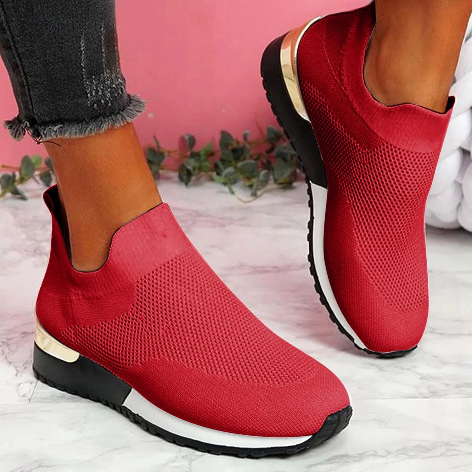 Low-Top Slip Ons Women's Fashion Sneakers Casual Mens Tennis Shoes Food Service Dressy Casual Shoes White Platform Sneakers Brown Tennis Shoe White Loafers