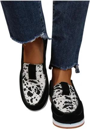 Masbird Sneakers for Women High Top Sneakers for Women Walking Shoes Casual Fashion Shoes Round Toe Loafer Lightweight Cozy Boat Shoes Slip-On Flat Shoes Black
