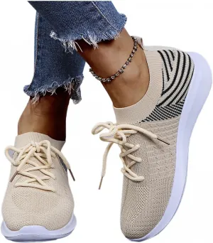 Masbird Sneakers for Women Walking Shoes Platform Lightweight Hollow Slip On Running Athletic Tennis Wide Width Sneakers