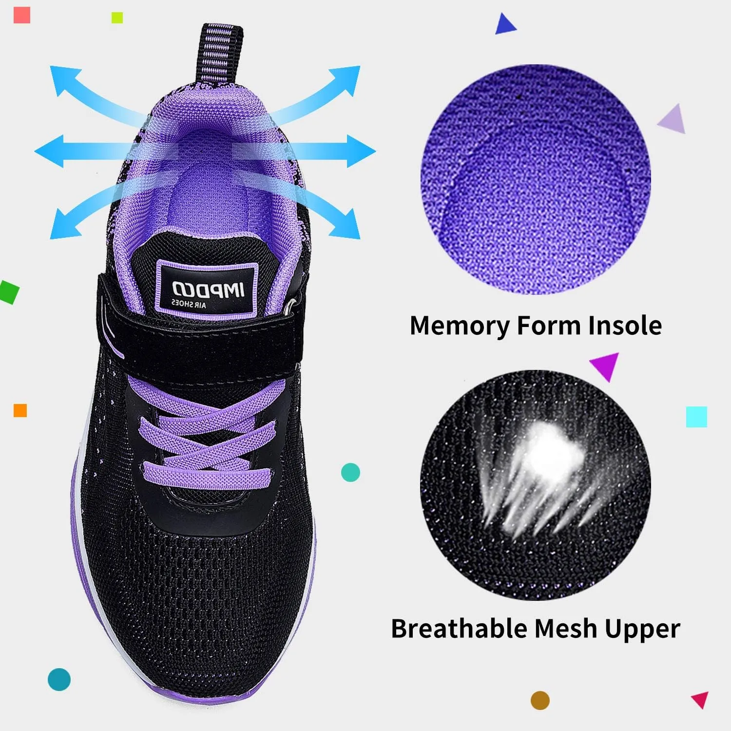 MEHOTO Kid Air Tennis Running Shoes, Athletic Walking Jogging Sport Lightweight Breathable Sneakers for Boys Girls