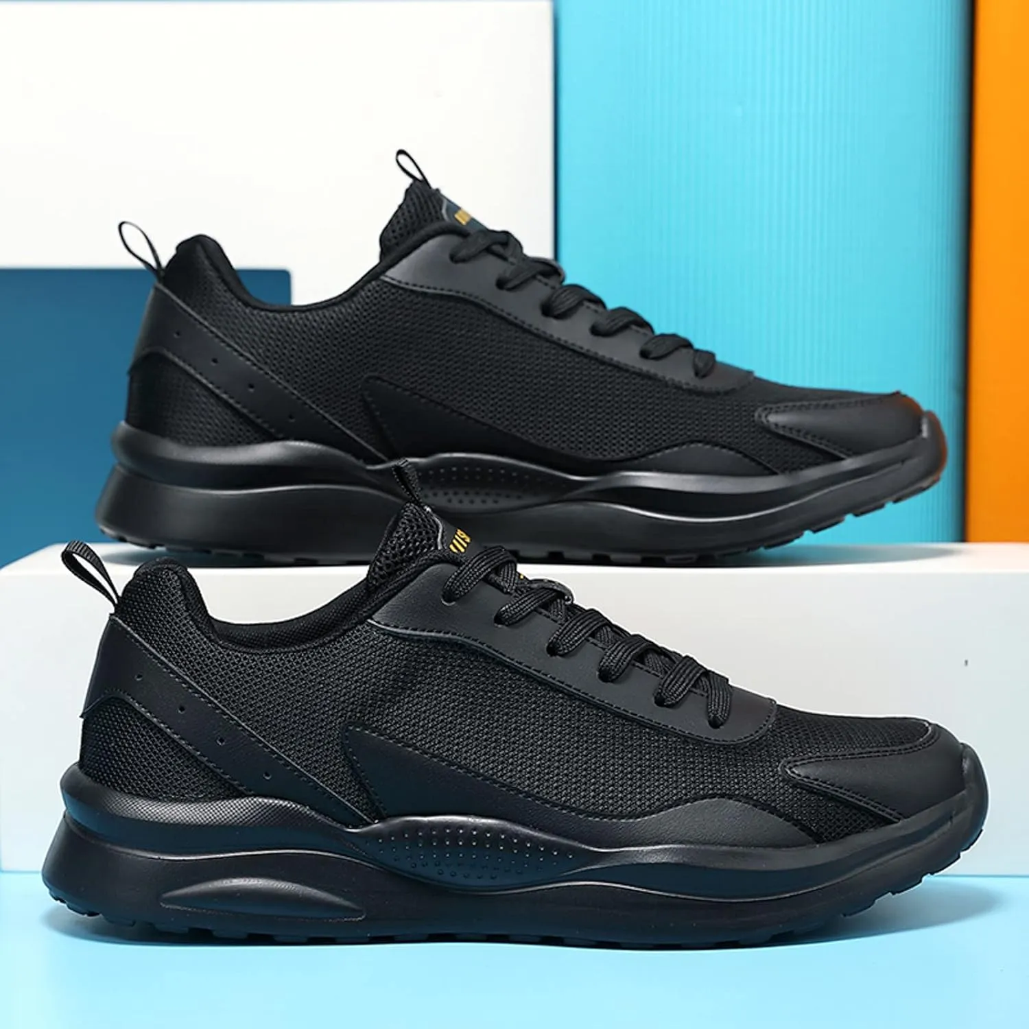 Men Sports Shoes Fashionable Simple and Solid Color The New Pattern Summer Mesh Breathable Sneaker Boots Mens