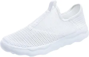 Men's Arch Support Walking Shoes Breathable Elastic Fly Woven Mesh Sneaker Fashion Lightweight Sneakers for Men