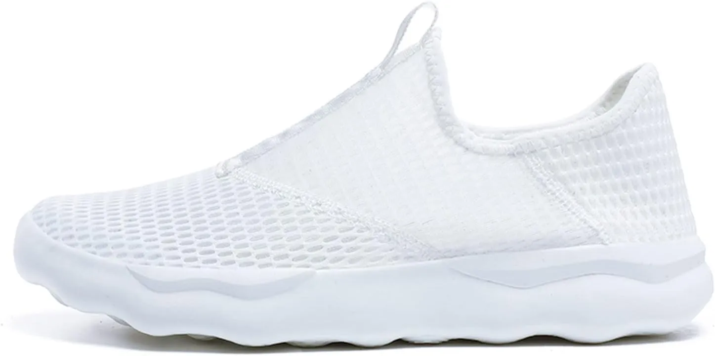Men's Arch Support Walking Shoes Breathable Elastic Fly Woven Mesh Sneaker Fashion Lightweight Sneakers for Men