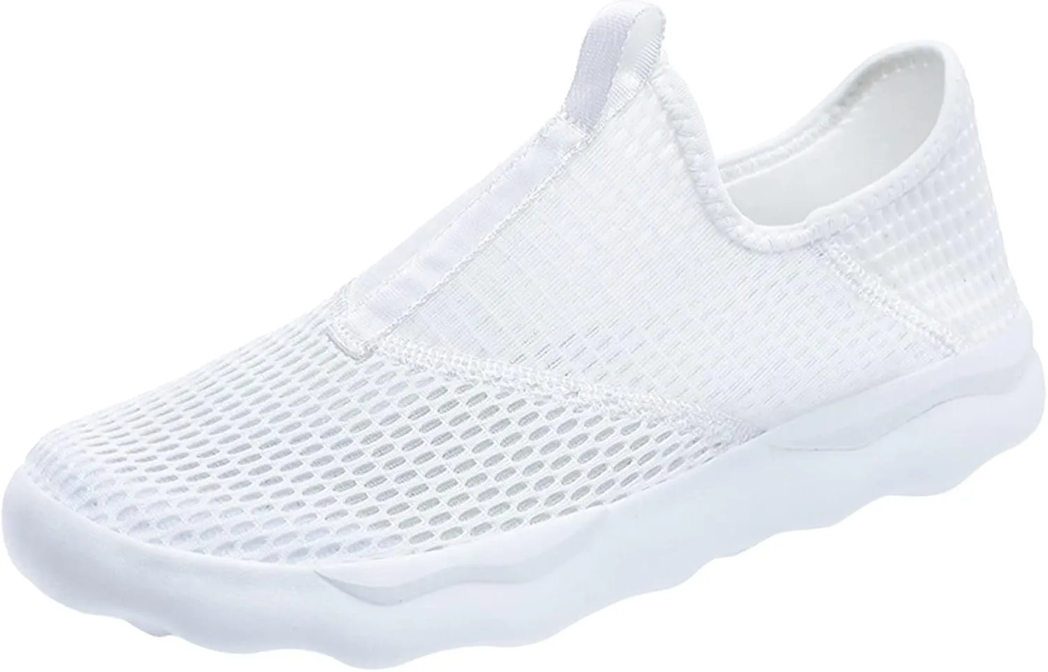 Men's Arch Support Walking Shoes Breathable Elastic Fly Woven Mesh Sneaker Fashion Lightweight Sneakers for Men