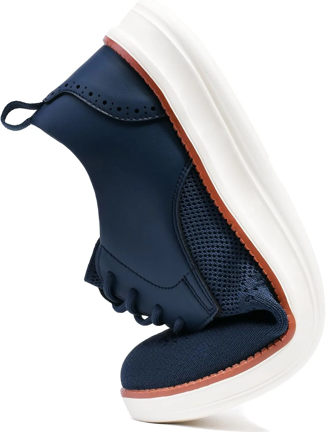 Men's Casual Dress Oxfords Shoes Knit Fashion Dress Sneakers for Business Formal Daily Walking