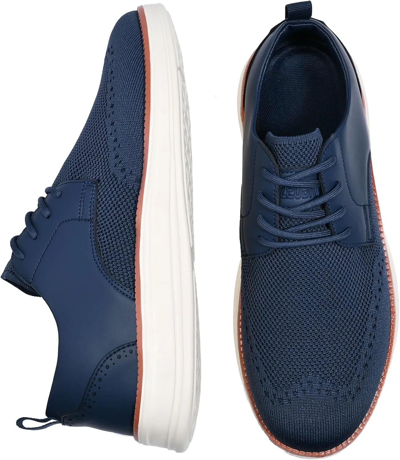 Men's Casual Dress Oxfords Shoes Knit Fashion Dress Sneakers for Business Formal Daily Walking