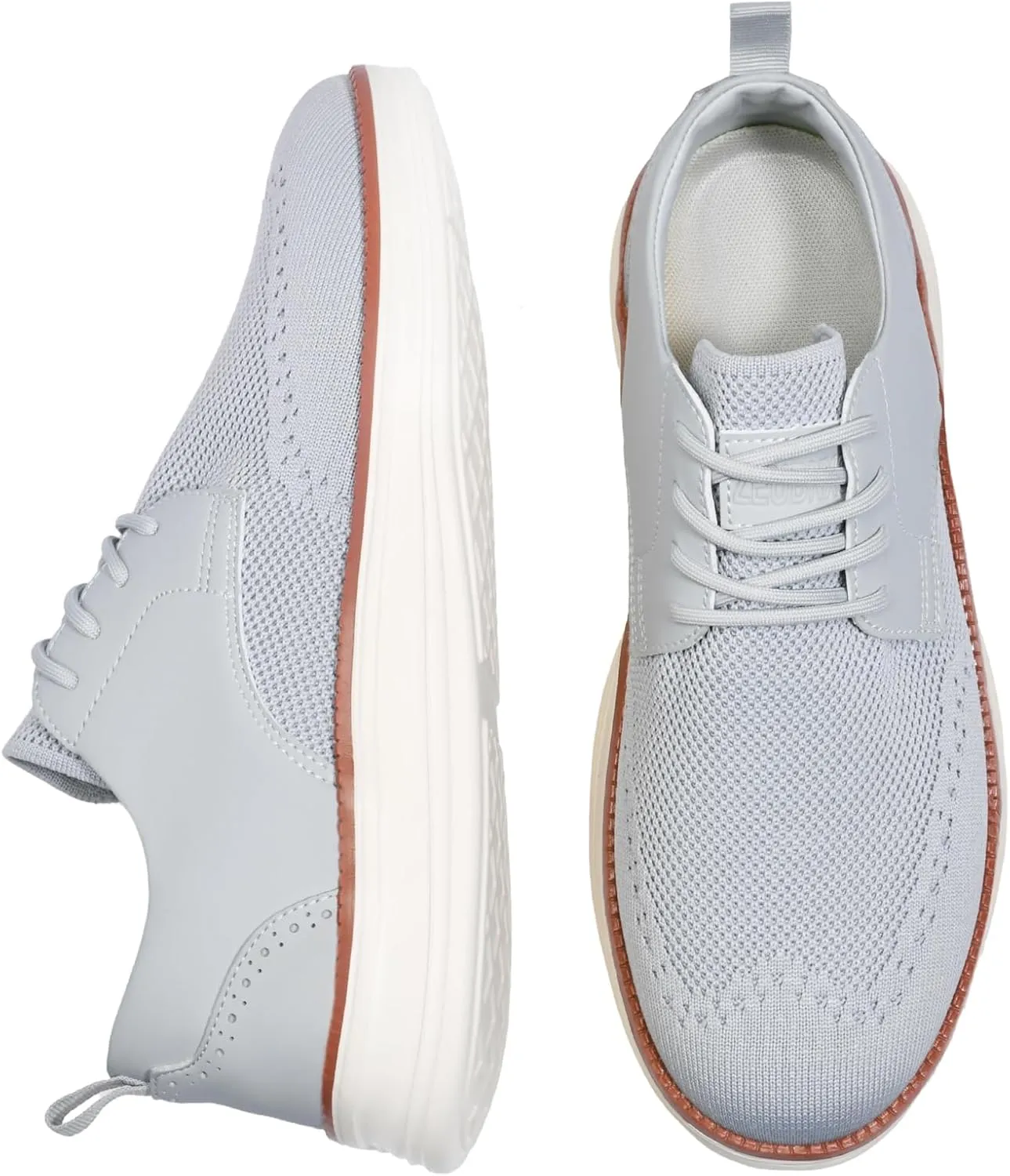 Men's Casual Dress Oxfords Shoes Knit Fashion Dress Sneakers for Business Formal Daily Walking