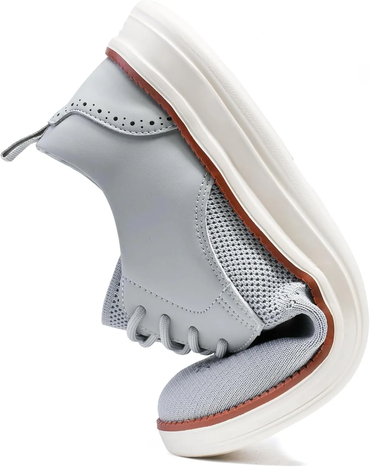 Men's Casual Dress Oxfords Shoes Knit Fashion Dress Sneakers for Business Formal Daily Walking