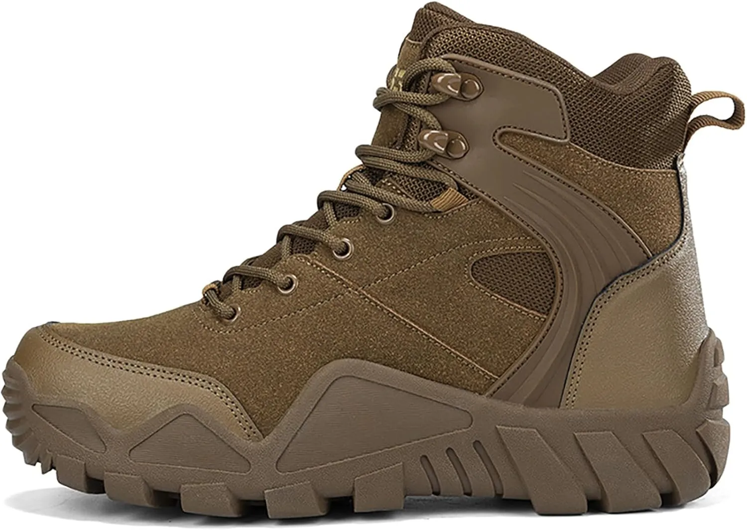 Mens Combat Boots Breathable Police Patrol Boots Lightweight Army Boots Waterproof Hiking Boots Military Tactical Boots