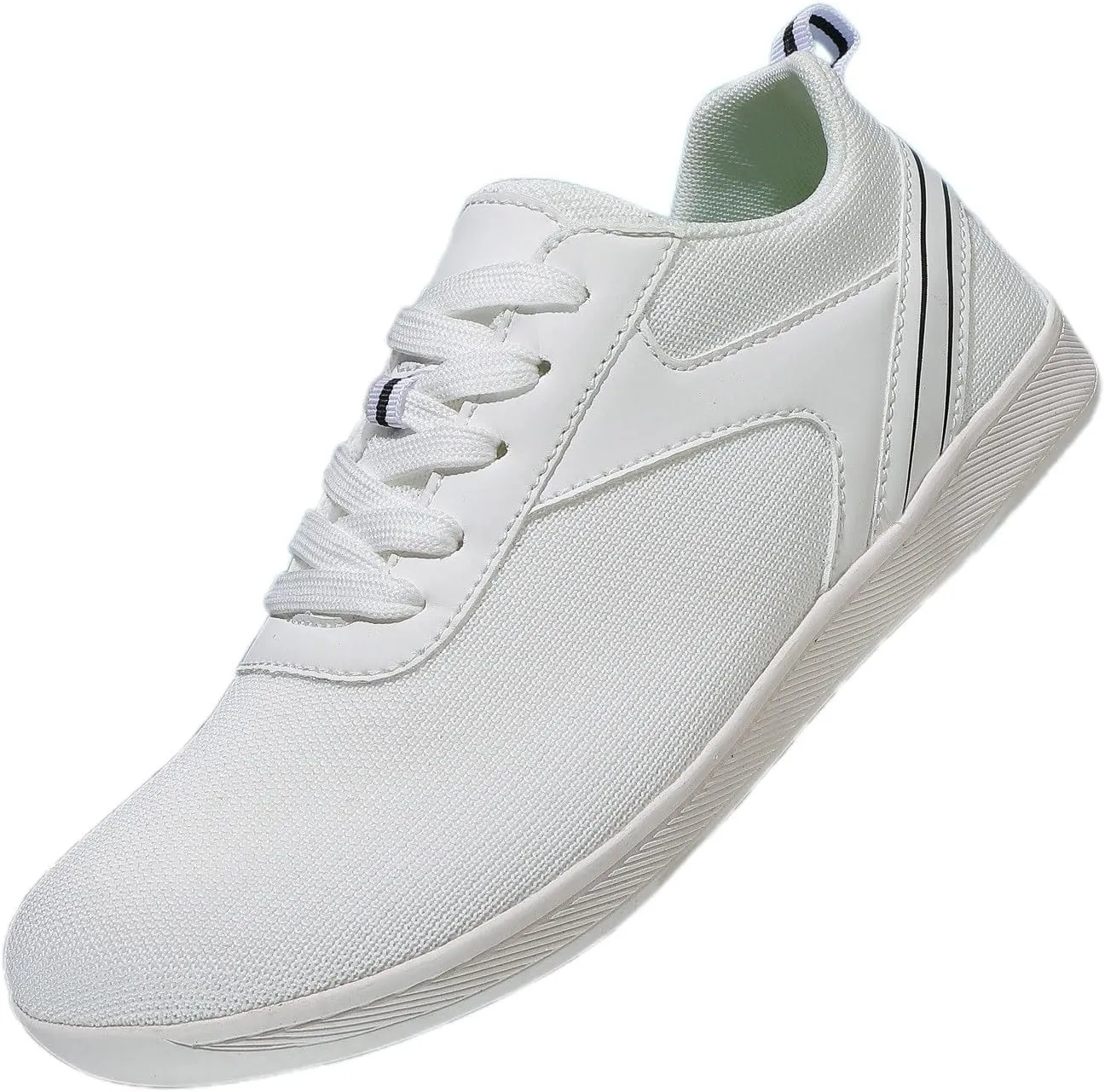 Men's Comfy Walking Shoes Fashion Sneakers 2025 Low Top Summer Lace-up Solid Color Breathable Closed Toe Barefoot Shoe Outdoor Comfortable Daily Casual Sneaker