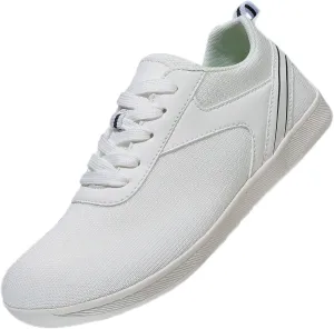 Men's Comfy Walking Shoes Fashion Sneakers 2025 Low Top Summer Lace-up Solid Color Breathable Closed Toe Barefoot Shoe Outdoor Comfortable Daily Casual Sneaker