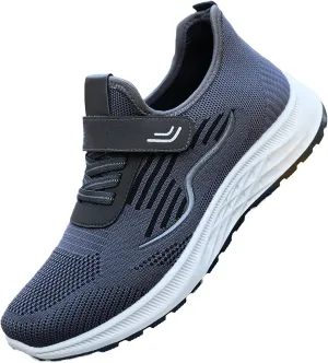 Men's Comfy Walking Shoes Fashion Sneakers 2025 Low Top Summer Lace-up Solid Color Breathable Closed Toe Flats Outdoor Comfortable Daily Casual Sneaker for Summer