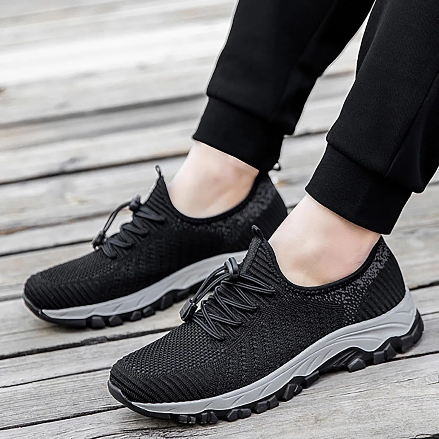 Mens Fashion Running Sneakers 2025 Orthopedic Walking Shoes Casual Summer Lace-up Breathable Closed Toe Athletic Outdoor Comfortable Non Slip Sport Shoe