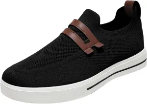 Men's Flat Walking Shoes Casual Sneakers for Men 2025 Casual Mesh Summer Slip-On Breathable Shoe Closed Toe Flatform Daily Casual Shoe