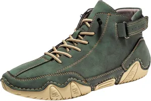 Mens High Top Sneakers Solid Color Lace-up Casual Breathable Soft Walking Running Shoes Comfortable Tennis Shoes Non Slip Summer Spring Mens Ankle Boot