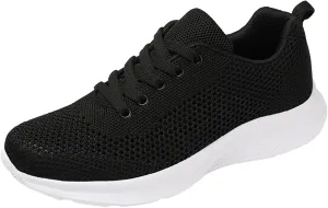 Men's Mesh Walking Shoes Fashion Sneakers 2025 Solid Color Casual Summer Lace-up Breathable Closed Toe Flat Bottom Outdoor Comfortable Daily Casual Shoe