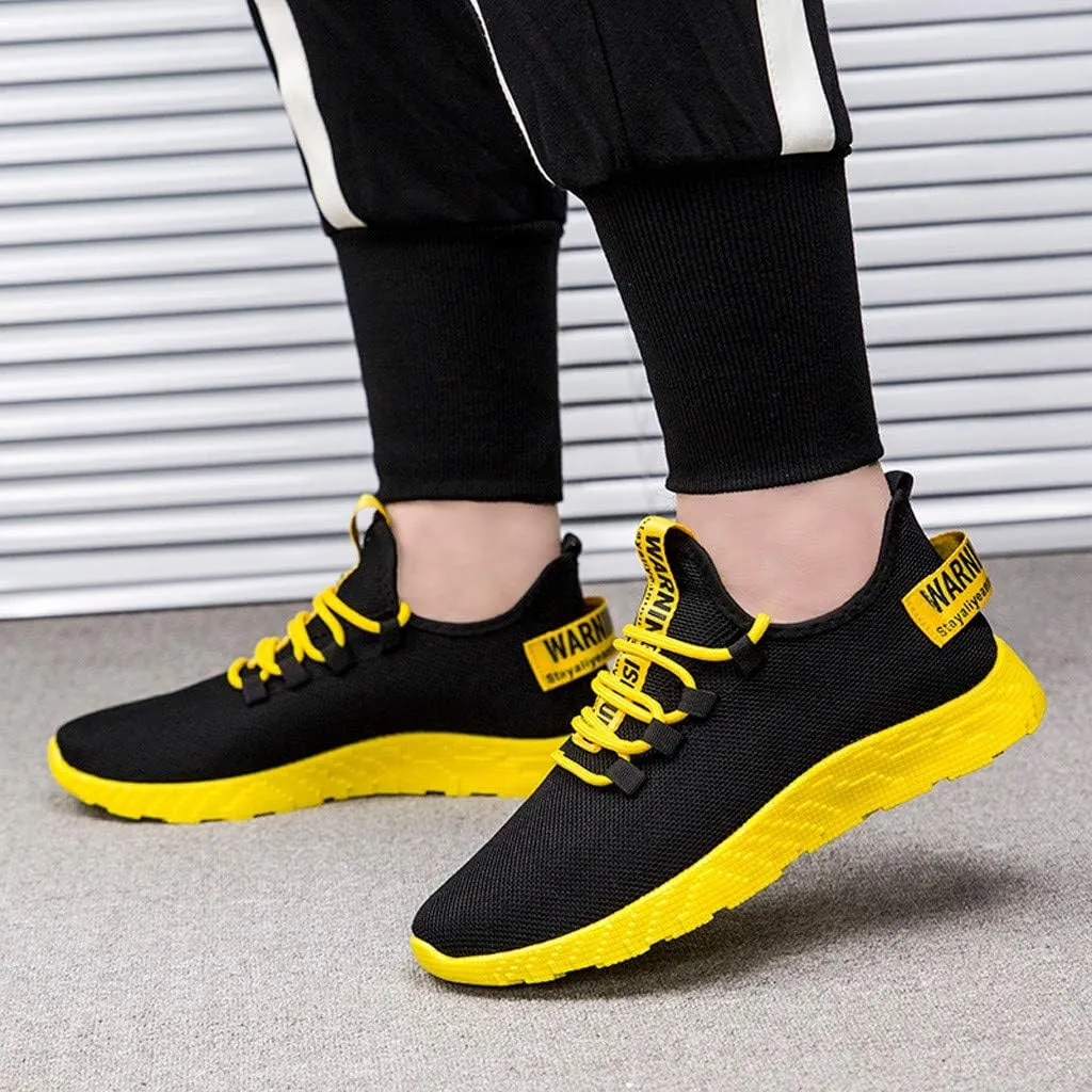 Mens Running Shoes Mesh Breathable Fashion Sneakers Lace Up Platform for Hiking Tennis Wide Feet Casual Trainers Comfortable Sneaker Non-Slip Lightweight Basketball Shoes