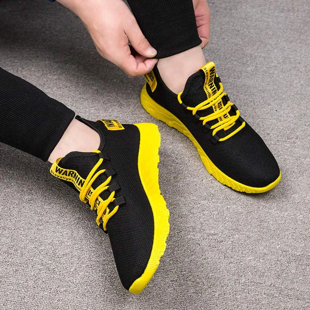 Mens Running Shoes Mesh Breathable Fashion Sneakers Lace Up Platform for Hiking Tennis Wide Feet Casual Trainers Comfortable Sneaker Non-Slip Lightweight Basketball Shoes