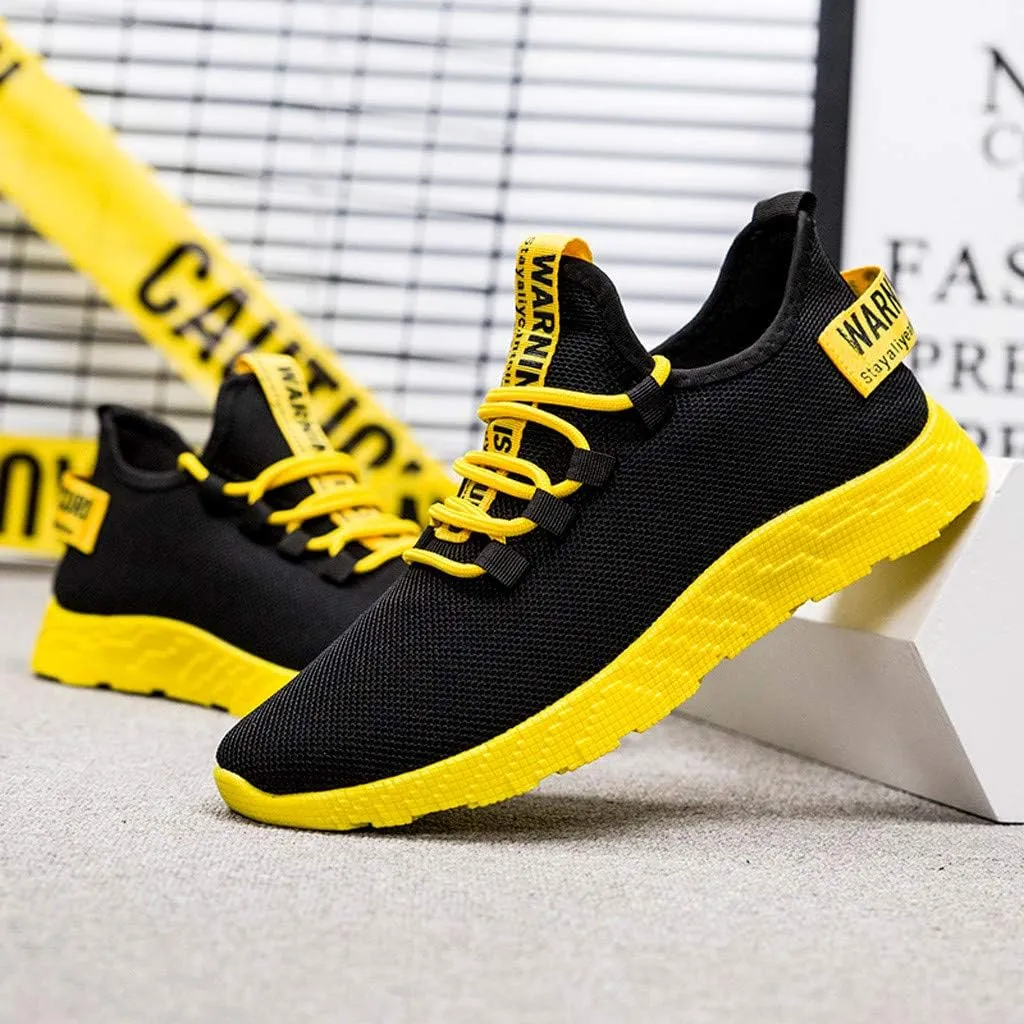 Mens Running Shoes Mesh Breathable Fashion Sneakers Lace Up Platform for Hiking Tennis Wide Feet Casual Trainers Comfortable Sneaker Non-Slip Lightweight Basketball Shoes