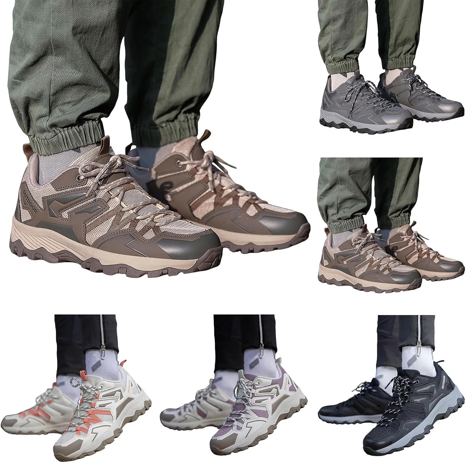 Men's Slip on Walking Shoes Comfy Knitted Hiking Shoes Memory Foam Breathable Fashion Sneakers Non Slip Indoor Outdoor Training Gym Shoes Wide Width