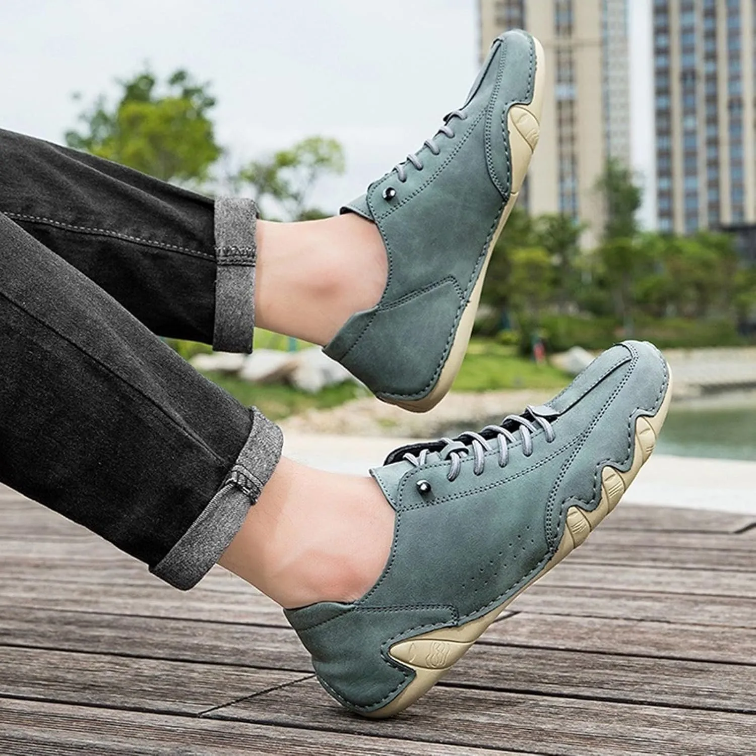 Mens Summer Barefoot Sneaker Breathable Solid Color Casual Running Shoes Comfortable Summer Flat Lighweight Sneakers Low Top Comfy Outdoor Walking Shoes
