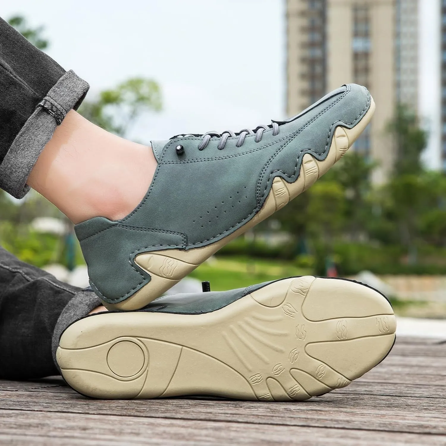 Mens Summer Barefoot Sneaker Breathable Solid Color Casual Running Shoes Comfortable Summer Flat Lighweight Sneakers Low Top Comfy Outdoor Walking Shoes